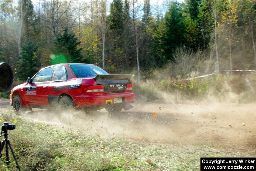 Mark Piatkowski / Aaron Crescenti Subaru Impreza 2.5RS on SS1, Far Point I.