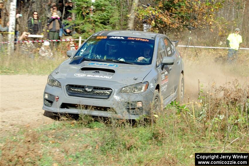 Zach Jacques / Ron Jacques Subaru WRX STi on SS1, Far Point I.