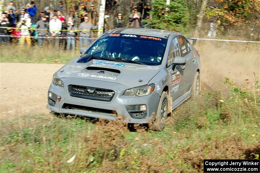 Zach Jacques / Ron Jacques Subaru WRX STi on SS1, Far Point I.