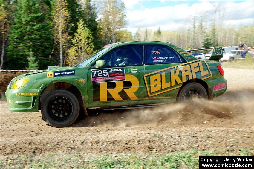 Dave Carapetyan / Ryan Scott Subaru WRX STi on SS1, Far Point I.