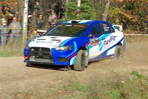 Will Graham / Claudia Barbera-Pullen Mitsubishi Lancer Evo X on SS1, Far Point I.