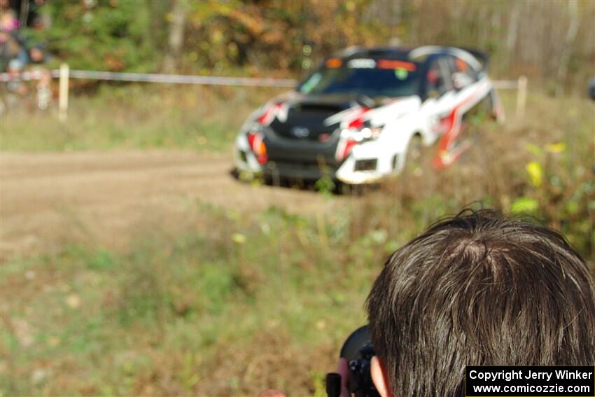 Grzegorz Bugaj / Ela Dziubanski Subaru WRX STi on SS1, Far Point I.