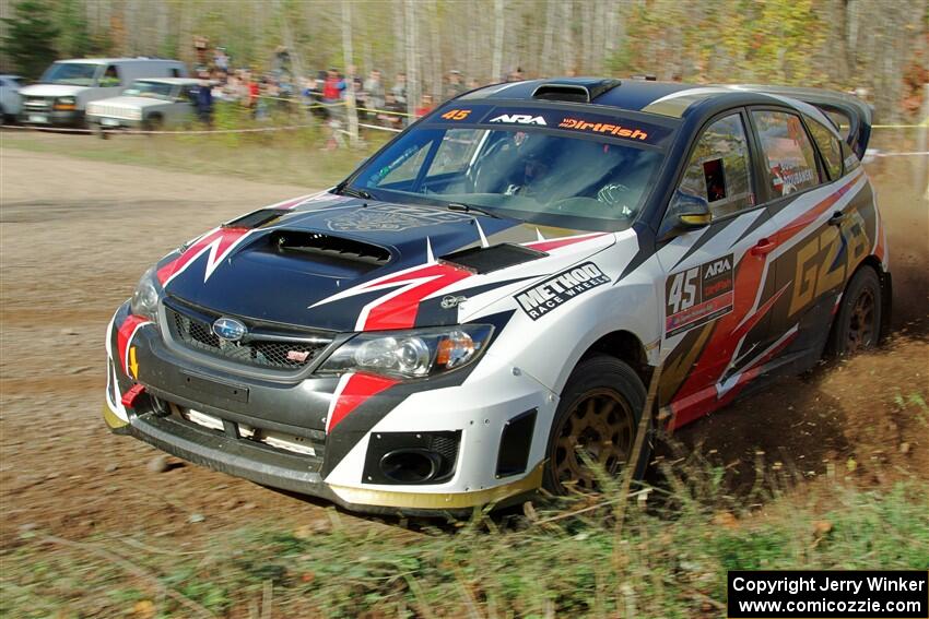 Grzegorz Bugaj / Ela Dziubanski Subaru WRX STi on SS1, Far Point I.