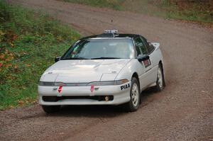 The '0' car, a Mitshibishi Exclipse GSX, on SS3, Bob Lake S-N I.