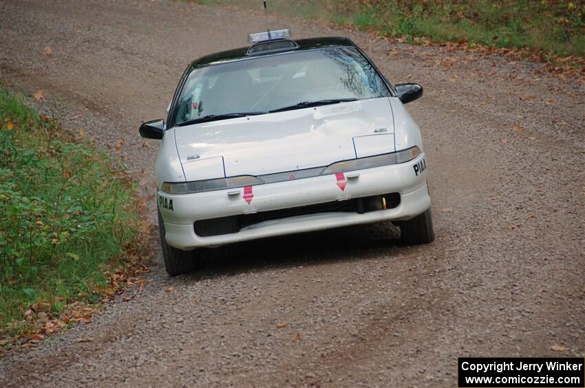The '0' car, a Mitshibishi Exclipse GSX, on SS3, Bob Lake S-N I.