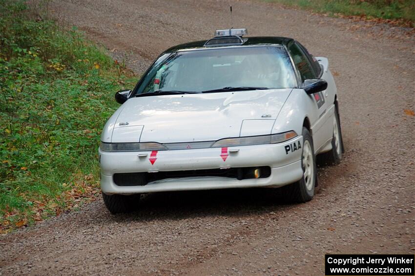 The '0' car, a Mitshibishi Exclipse GSX, on SS3, Bob Lake S-N I.