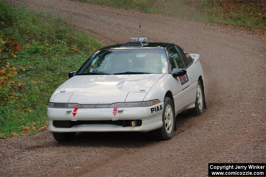 The '0' car, a Mitshibishi Exclipse GSX, on SS3, Bob Lake S-N I.