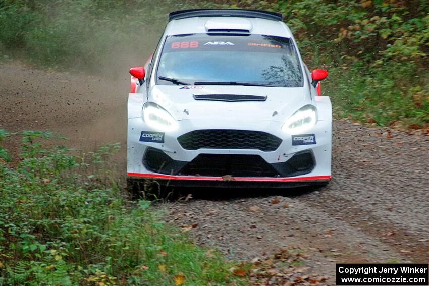 Tom Williams / Hannah McKillop Ford Fiesta R5 on SS3, Bob Lake S-N I.