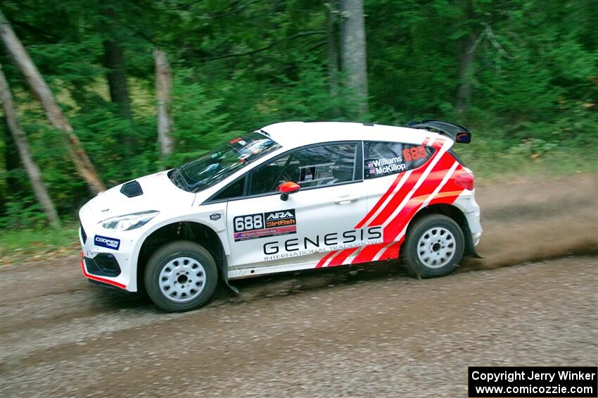 Tom Williams / Hannah McKillop Ford Fiesta R5 on SS3, Bob Lake S-N I.