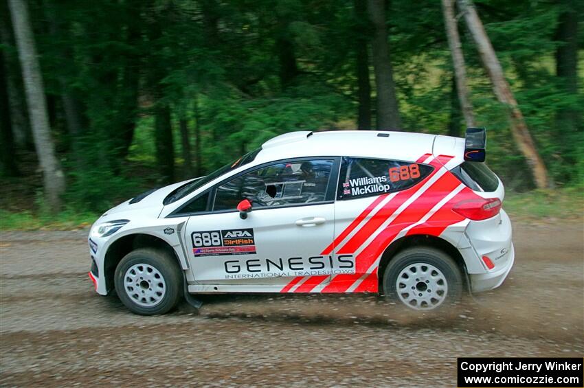 Tom Williams / Hannah McKillop Ford Fiesta R5 on SS3, Bob Lake S-N I.