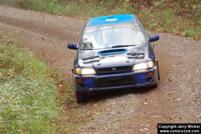 Jimmy Pelizzari / Kate Stevens Subaru Impreza on SS3, Bob Lake S-N I.