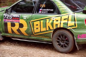 Dave Carapetyan / Ryan Scott Subaru WRX STi on SS3, Bob Lake S-N I.