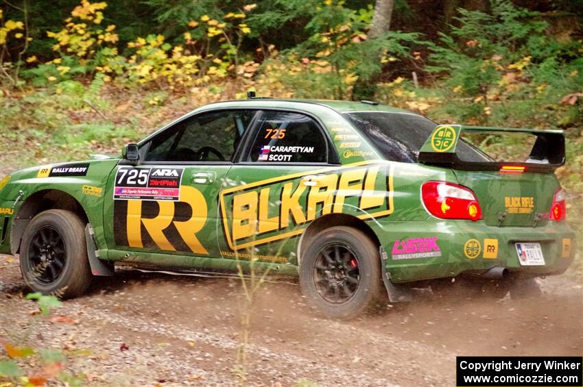 Dave Carapetyan / Ryan Scott Subaru WRX STi on SS3, Bob Lake S-N I.