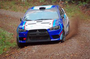 Will Graham / Claudia Barbera-Pullen Mitsubishi Lancer Evo X on SS3, Bob Lake S-N I.