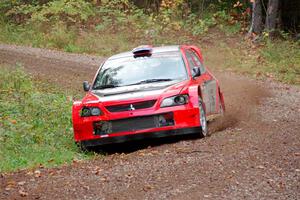 George Plsek / Krista Skucas Mitsubishi Lancer WRC on SS3, Bob Lake S-N I.