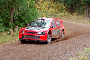 George Plsek / Krista Skucas Mitsubishi Lancer WRC on SS3, Bob Lake S-N I.