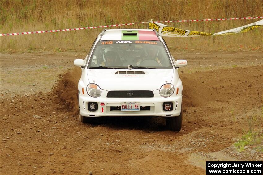 Ivo Draganov / Vladimir Yanev Subaru WRX Wagon on SS9, Silver-Arvon I.