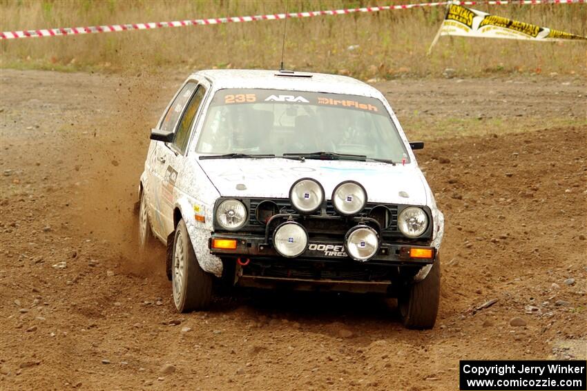Mark Rokus / Tabitha Lohr VW GTI on SS9, Silver-Arvon I.