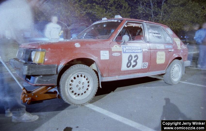 The Mark Utecht / Kristi Anderson Dodge Omni GLH goes through tech.