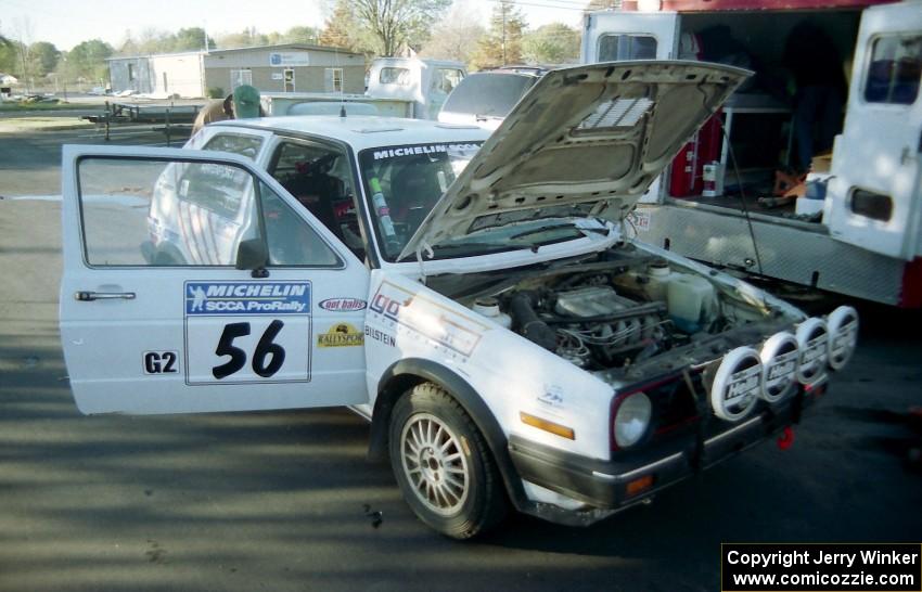 The Doug Davenport / Jeff Burmeister VW GTI readies for the event.(1)