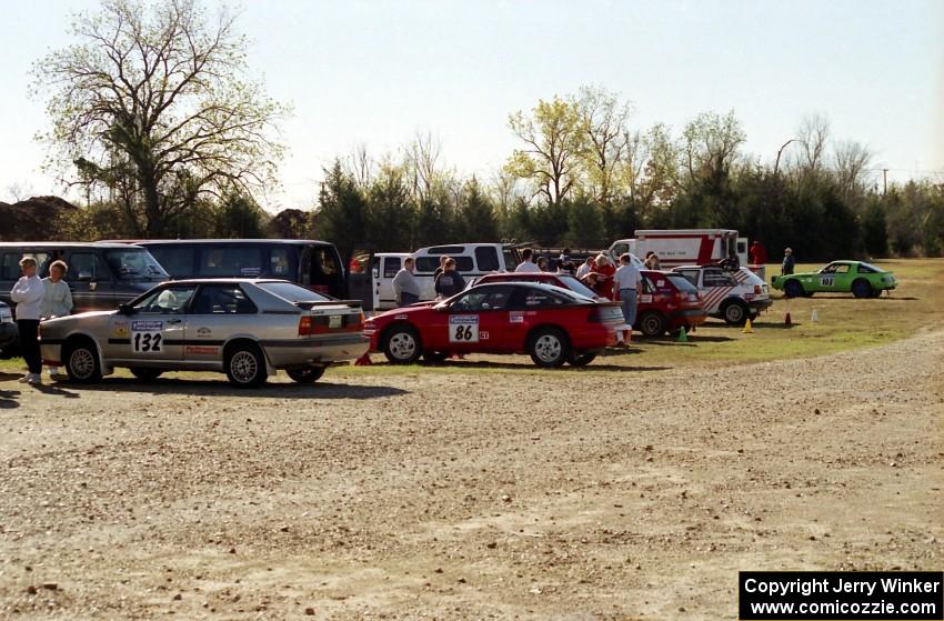 Pit and paddock.