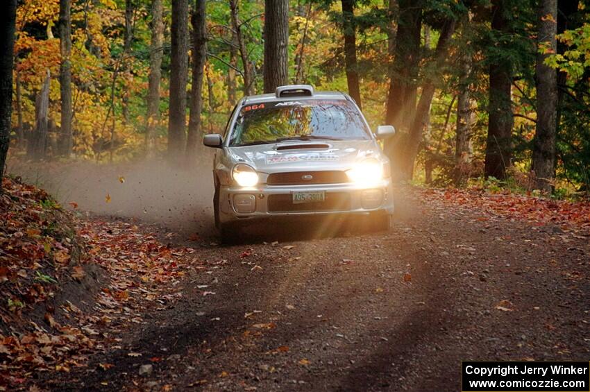 Vivian Campbell / Michael Hordijk Subaru Impreza on SS14, Mount Marquette.