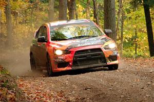 Sumit Panjabi / Alix Hakala Mitsubishi Lancer Evo X on SS14, Mount Marquette.