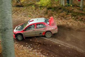 George Plsek / Krista Skucas Mitsubishi Lancer WRC on SS14, Mount Marquette.