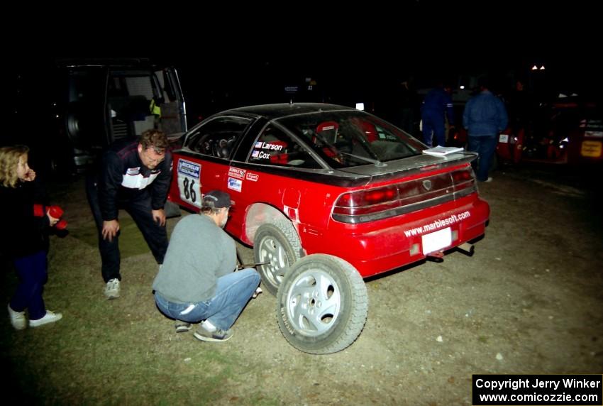 The Mark Larson / Kelly Cox Eagle Talon gets serviced.