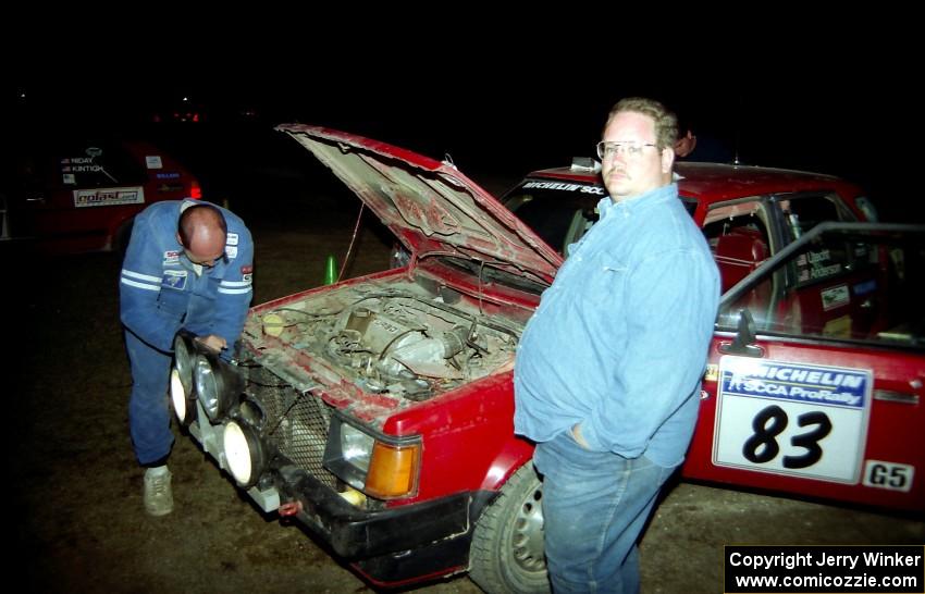 Mark Utecht / Kristi Anderson Dodge Omni GLH and Bob Carter.