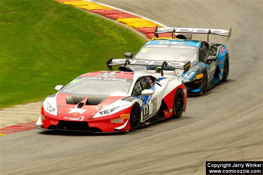 Brian Thienes' and Shea Holbrook / Martin Barkey Lamborghini Huracán LP 620-2 Super Trofeo EVOs