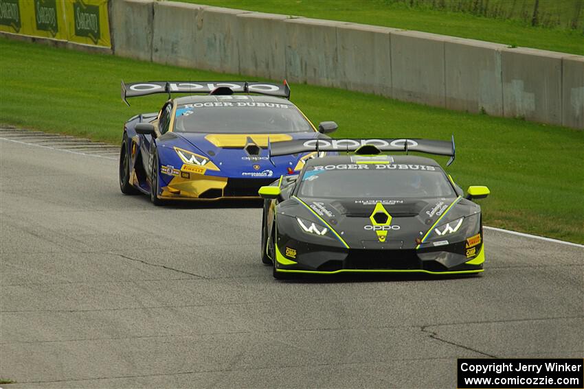 Matt Dicken's and John Hennessy's Lamborghini Huracán LP 620-2 Super Trofeo EVOs