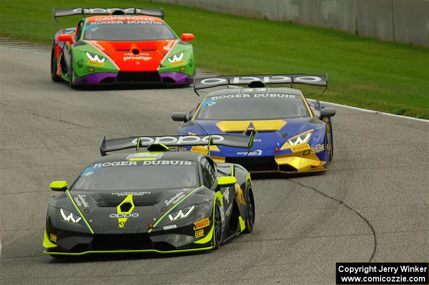 Matt Dicken's, John Hennessy's and Sydney McKee's Lamborghini Huracán LP 620-2 Super Trofeo EVOs