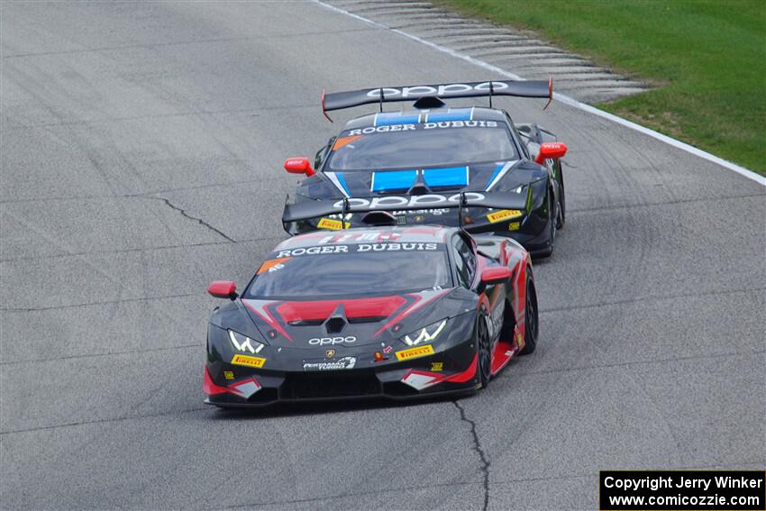 Brandon Gdovic's and Stevan McAleer / Stuart Middleton Lamborghini Huracán LP 620-2 Super Trofeo EVOs