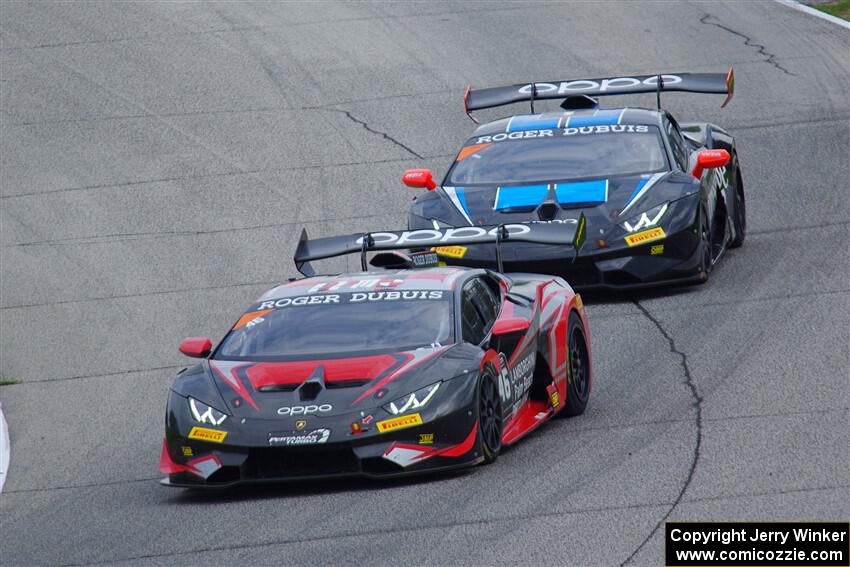 Brandon Gdovic's and Stevan McAleer / Stuart Middleton Lamborghini Huracán LP 620-2 Super Trofeo EVOs