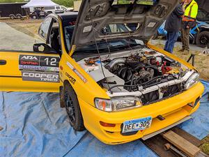 Steve Gingras / Katie Gingras Subaru Impreza before the event.