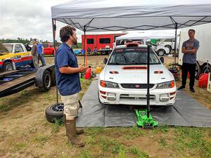 Richard Donovan / Greg Donovan Subaru Impreza before the event.