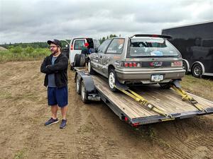 Nick Lyle / Kevin Dobrowolski Honda Civic Si before the event.