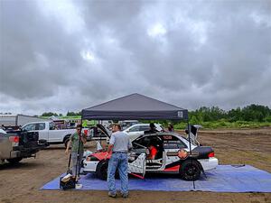 Chris Barribeau / Alex Ferencz Subaru Impreza RS before the event.