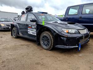 Daryl Bergen / Calvin Bergen Subaru WRX STi before the event.