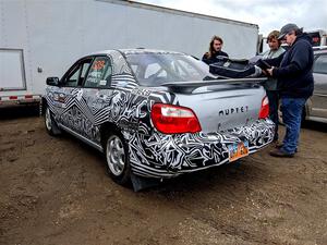 David Peretz / Brandon Panek Subaru Impreza 2.5RS before the event.