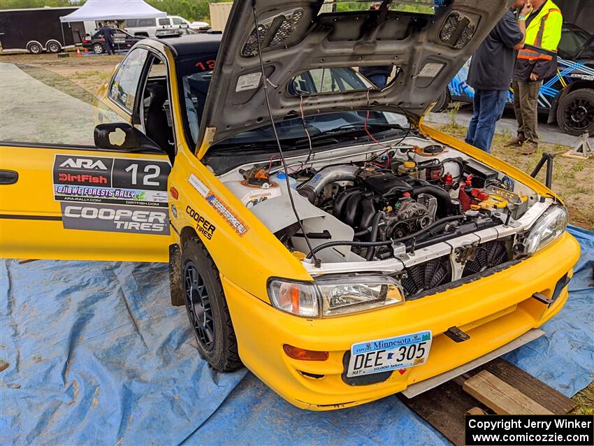 Steve Gingras / Katie Gingras Subaru Impreza before the event.