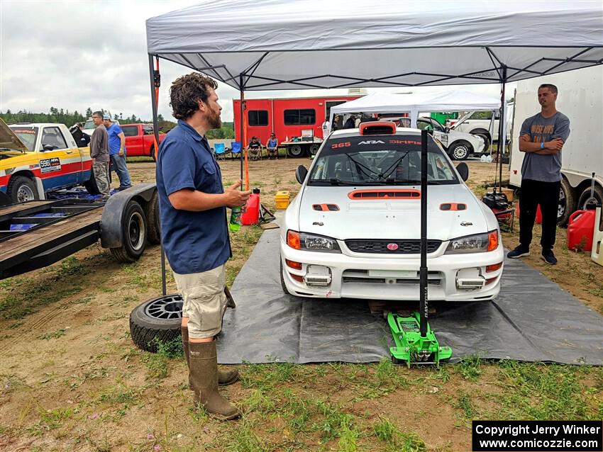 Richard Donovan / Greg Donovan Subaru Impreza before the event.