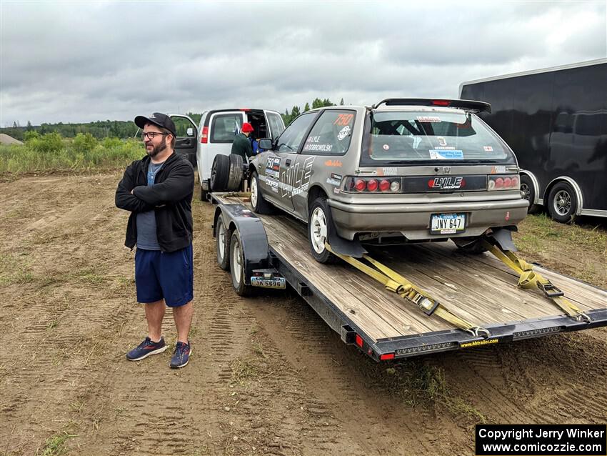 Nick Lyle / Kevin Dobrowolski Honda Civic Si before the event.