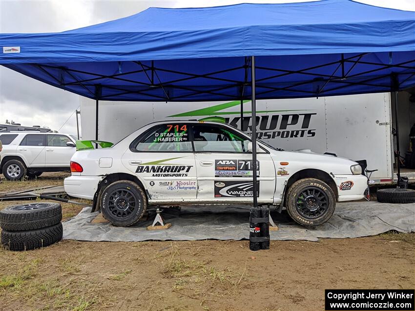 Jordon Haberer / Drew Staples Subaru Impreza before the event.