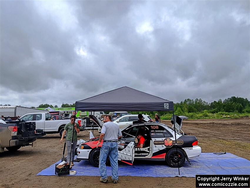 Chris Barribeau / Alex Ferencz Subaru Impreza RS before the event.