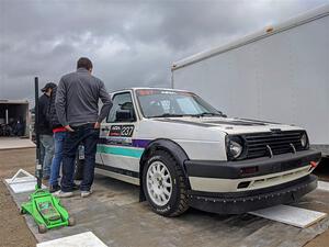 Micah Nickelson / Tyler Ptacek VW Golf before the event.