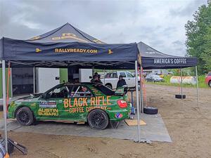 Dave Carapetyan / John Hall Subaru WRX STi before the event.