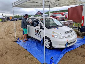 Nick Bukky / Bryce Proseus Honda Fit before the event.