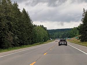 Following the Ken Block / Alex Gelsomino Hyundai i20 WRC out to the stages.